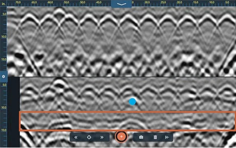 GSSI NC Concrete Scanner with 3-D radar result